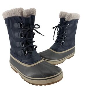 Sorel Caribou Mens Size 8 Insulated Waterproof Winter Boots NM3487 Cold Weather